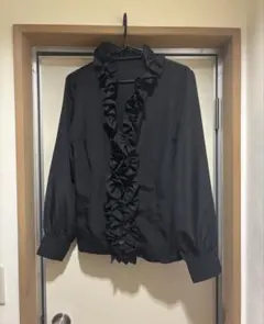 theory luxe フリルブラウス 長袖 ブラック サイズ40 - メルカリ