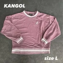 KANGOL ピンク スウェット Lサイズ レディース トレーナーのサムネイル