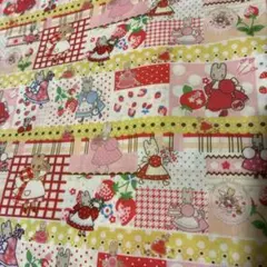 激レア　昭和レトロ　当時物　マロンクリーム　キルティング　キルト　生地　1987 激レア マロンクリーム生地 昭和レトロ サンリオ 1987年製