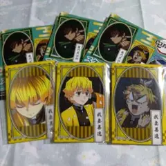 鬼滅の刃　我妻善逸　スクエアCANバッジ　２種セット　缶バッジ