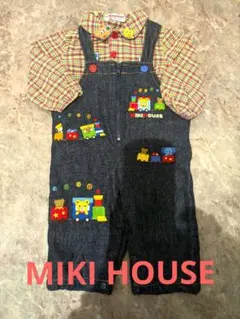 miki HOUSE デニムオーバーオール 70