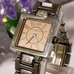 稼働品 BALENCIAGA バレンシアガ 腕時計 ラインストーンベゼル 2針