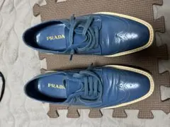 新品】PRADA 「 Kiltie Wingtip」グリーン レザーシューズ - メルカリ