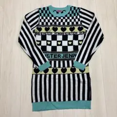 ジェニィ ニット　ワンピース　柄　160