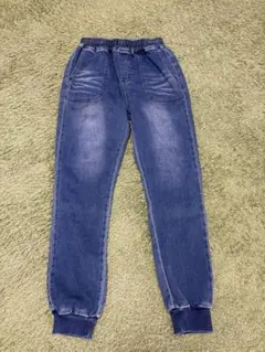 CONTR@CTEデニム素材のジョガーパンツ