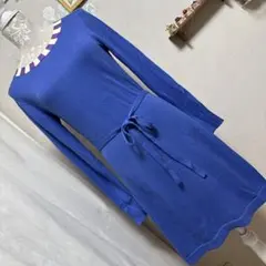 極美品　ローラアシュレイ　ニット　ワンピース　長袖