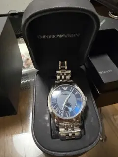 ARMANI エンポリオアルマーニ 腕時計AR1789 メンズ 青ブルー