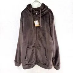 ドンキホーテ ボアパーカー　もこもこ　フリース　茶色　L