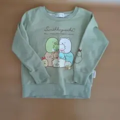 すみっコぐらし トレーナー 110サイズ グリーン