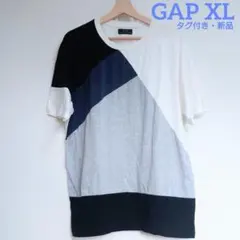 美品 ZARA XL ジオメトリックデザイン 半袖Tシャツ
