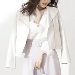 プロポーション フェイクスエード ライダース ブルゾン