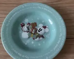 ディズニー クリスマス ミッキー＆ミニー プレート豆皿
