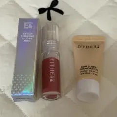 EITHER& シロップトッピンググロスミニ 01 ファンデーション