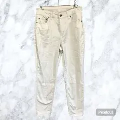 J0288 シューラルー ストレッチ スキニーパンツ レギパン 白 ホワイトM