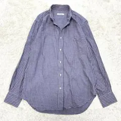 【美品、イタリア製】ロゴ装飾　LoroPiana半袖シャツ　ネイビー　紺　L相当 ライル&スコット 襟裏デザインドライポロシャツ2色組(S): メンズ
