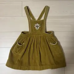 CARAMEL Goose Pinafore マスタード 6y