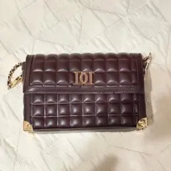 ダーリッチ チョコレートキルトバッグ&レザーカードケース ブラウン