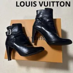 【超美品】LOUIS VUITTON 本革レザー ショートブーツ　ブーティー