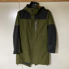 ブラックレーベル　オリーブグリーン フード付きモッズコート