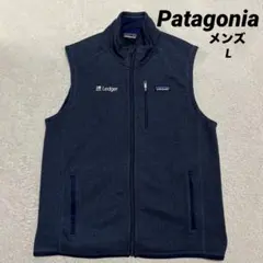 Patagonia ベターセーター ベスト ネイビー 企業ロゴ入り メンズ L