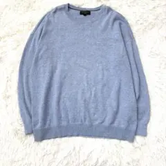 Banana Republic 春ニット　Lサイズ　爽やか　ブルー　メンズのサムネイル