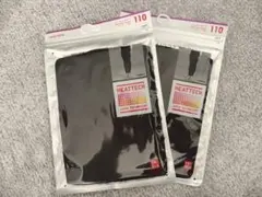 UNIQLO ヒートテック キッズレギンス 110 ブラック　2枚セット