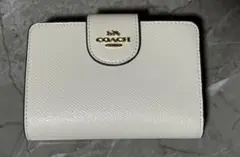 COACH アイボリー 二つ折り財布