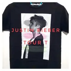 Justin Bieber ジャスティンビーバー バンT Tシャツ 黒 古着のサムネイル