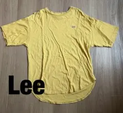 Lee Tシャツ 半袖 ロゴ刺繍 バックプリント イエロー Mサイズ