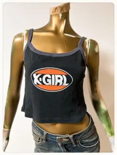 ☘️T22679☘️X-GIRL OVAL LOGO キャミソール トップス Sのサムネイル