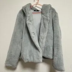 AZUL by moussy フラッフィーフーディコート