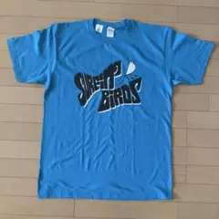 サーフィンバード Lサイズ 青 Tシャツ ガレージロック