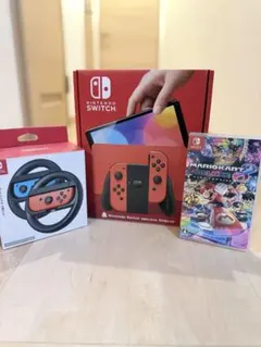 Nintendo Switch 有機EL マリオレッド マリオカート8セット