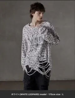 【GRANCY】総柄ラインストーングラフィックロンT