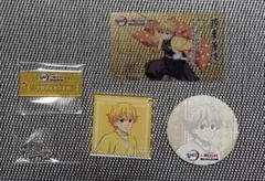 鬼滅の刃 明治村 我妻善逸 アクリルキーホルダー カード 缶バッジ セット