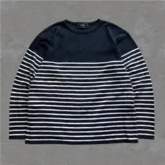 00's vintage ボーダー ロンT アーカイブ グランジy2kパンク