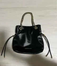 CHARLES & KEITH チェーンショルダーバッグ ブラック