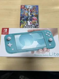 新品任天堂 Switch Lite ターコイズ　スマブラセット