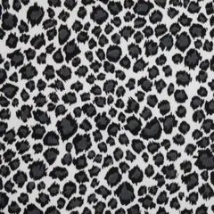 幅110×50cm＊New!●布 豹柄 レオパード ツイル ホワイトグレー＊