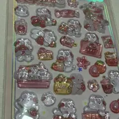 ぷくぷくシール 立体シール ボンボンドロップシール ちゅるちゅる うさぎ