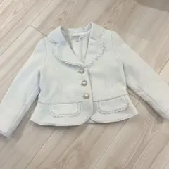 anyFAM ホワイト フリルジャケット 110 フォーマル 入学式