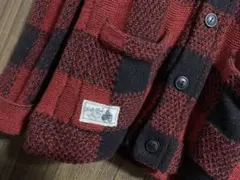 Polo Ralph Lauren 赤黒チェック カーディガン M