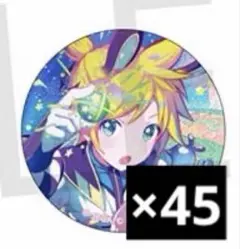 プロセカ プロジェクトセカイ 鏡音レン レン グリ缶 グリッター缶バッジ 42C