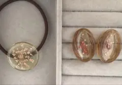 アクセサリー まとめ売り リング ピアス レジン アクリル　暖色アクセサリー