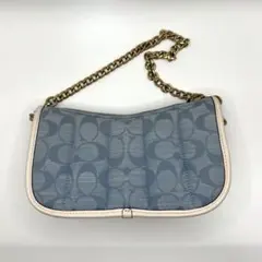 COACH コーチ スウィンガー シグネチャー シャンブレー ショルダーバッグ