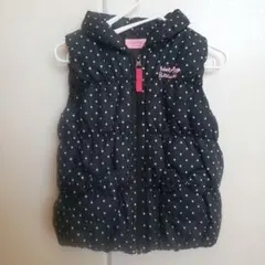 Hot Biscuits ドット柄ダウンベスト 90★ミキハウス