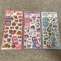 ≪サンリオ≫平成はっぴーフォンステッカーズ　3枚セット