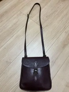 イルビゾンテ　ダークブラウン レザー ショルダーバッグ