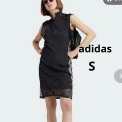 adidas アディダスオリジナルス　メッシュ　ワンピース　ノースリーブ　Sのサムネイル