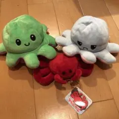 くるりんぱタコ・カニ キーホルダーぬいぐるみまとめ売り